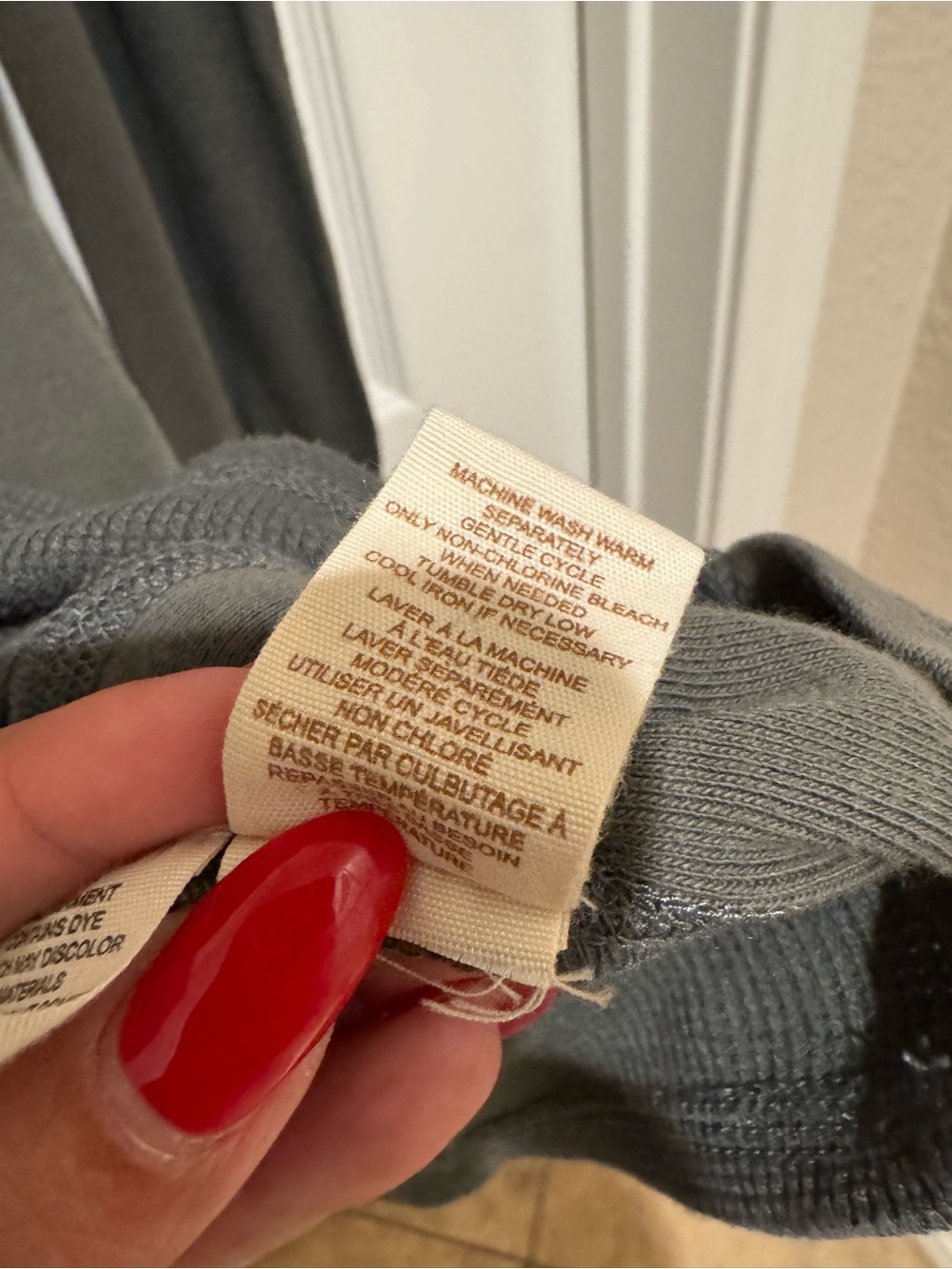 Free People Monday Morning snap button grey Long Sleeve Top - Picture 5 of 7